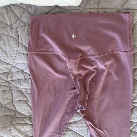 SOLD!! 💔 LULULEMON Align 28" Pant 8 Dusty Mauve RARE Purple High Rise Leggings - Picture 4 of 10